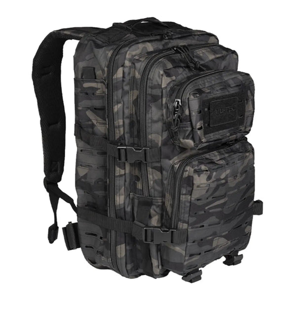 Rucsac tactic 36l laser cut Dark Camo Mil - Tec | Echipament tactic WARGEAR