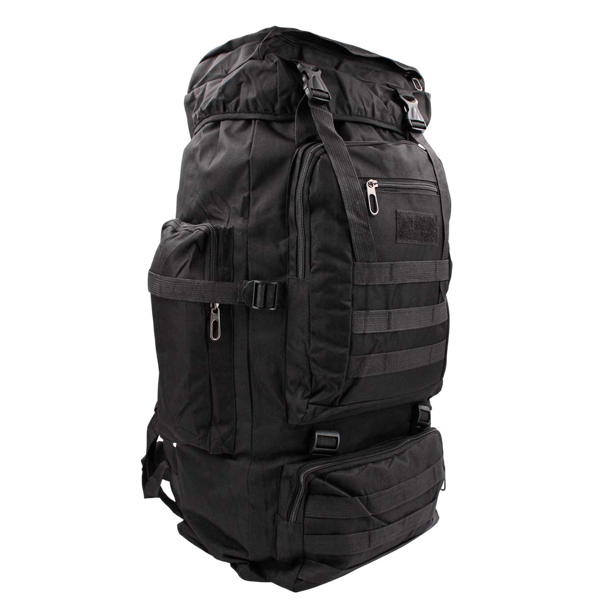 Rucsac tactic HAULER 60L negru cu MOLLE si 6 compartimente – detaliu
