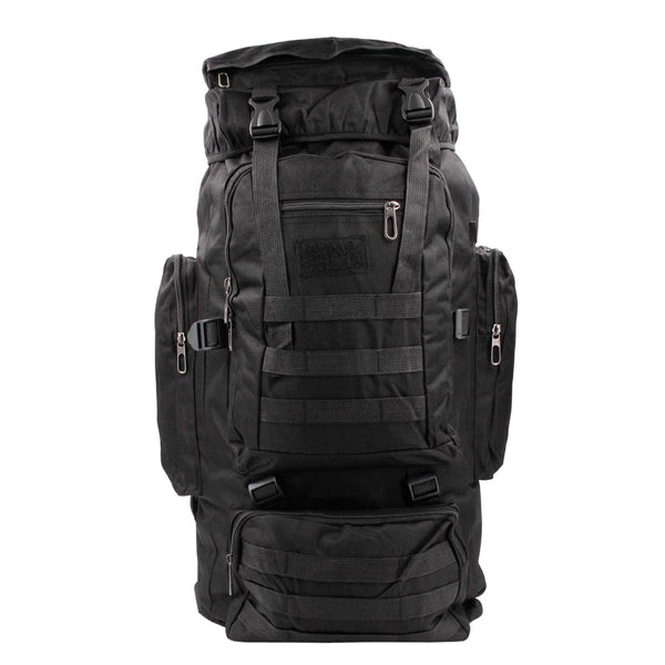 Rucsac tactic HAULER 60L negru cu MOLLE si 6 compartimente – detaliu