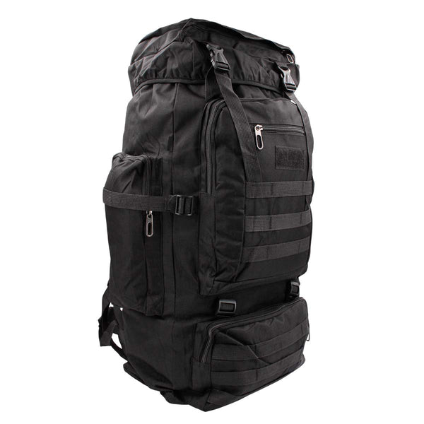 Rucsac tactic HAULER 60L negru cu MOLLE si 6 compartimente | WARGEAR RO