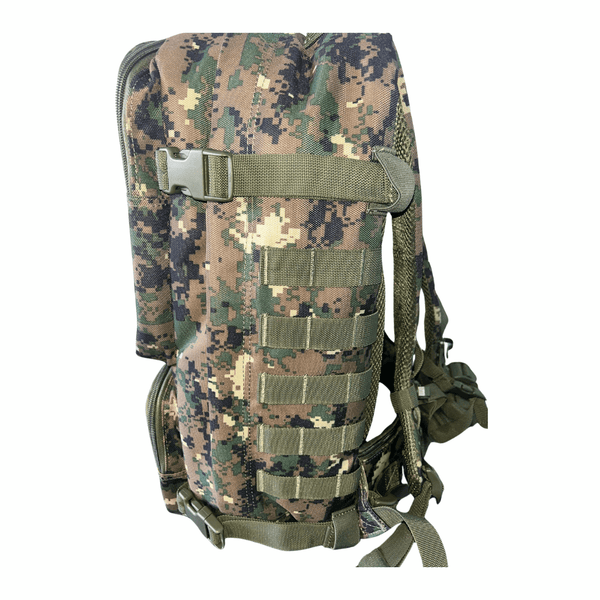 Rucsac Tactic Medical Modular 1000D Digital Woodland – Husă Impermeabilă Inclusă | WARGEAR RO