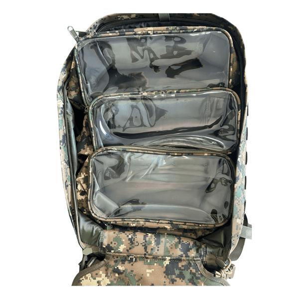 Rucsac Tactic Medical Modular 1000D Digital Woodland – Husă Impermeabilă Inclusă | WARGEAR RO