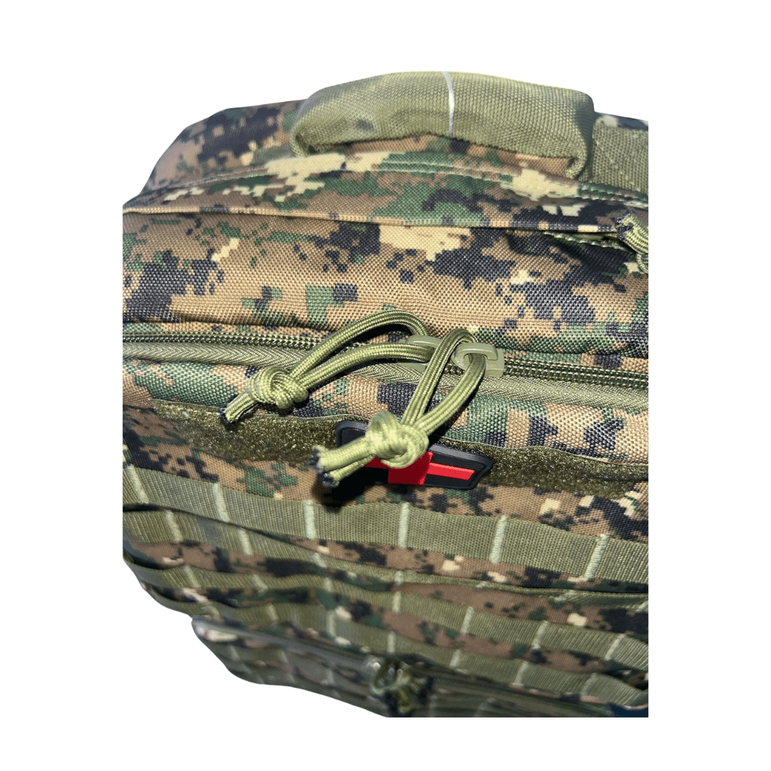 Rucsac Tactic Medical Modular 1000D Digital Woodland – Husă Impermeabilă Inclusă | WARGEAR RO