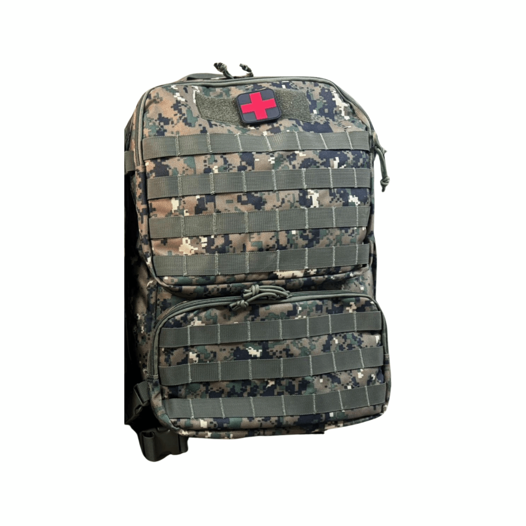 Rucsac Tactic Medical Modular 1000D Digital Woodland – Husă Impermeabilă Inclusă | WARGEAR RO