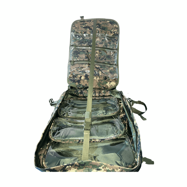 Rucsac Tactic Medical Modular 1000D Digital Woodland – Husă Impermeabilă Inclusă | WARGEAR RO