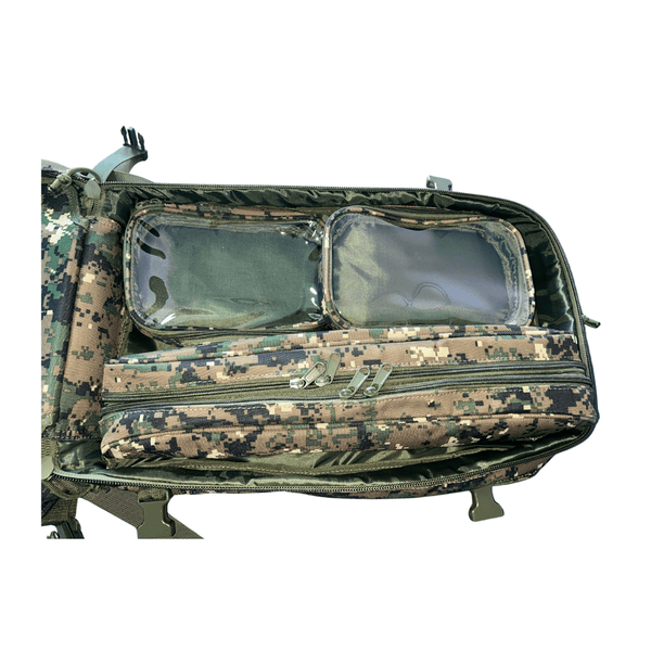 Rucsac Tactic Medical Modular 1000D Digital Woodland – Husă Impermeabilă Inclusă | WARGEAR RO