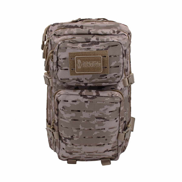 Rucsac tactic RIDGELINE 36L cu panou laser cut – Pixelat Arid – detaliu
