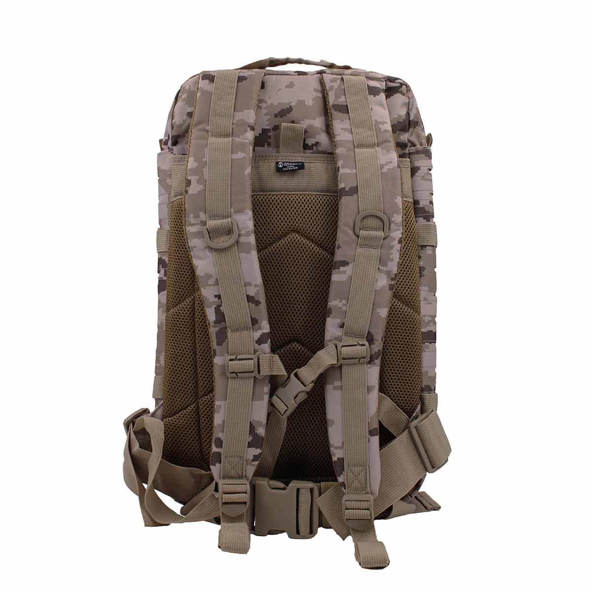 Rucsac tactic RIDGELINE 36L cu panou laser cut – Pixelat Arid – detaliu