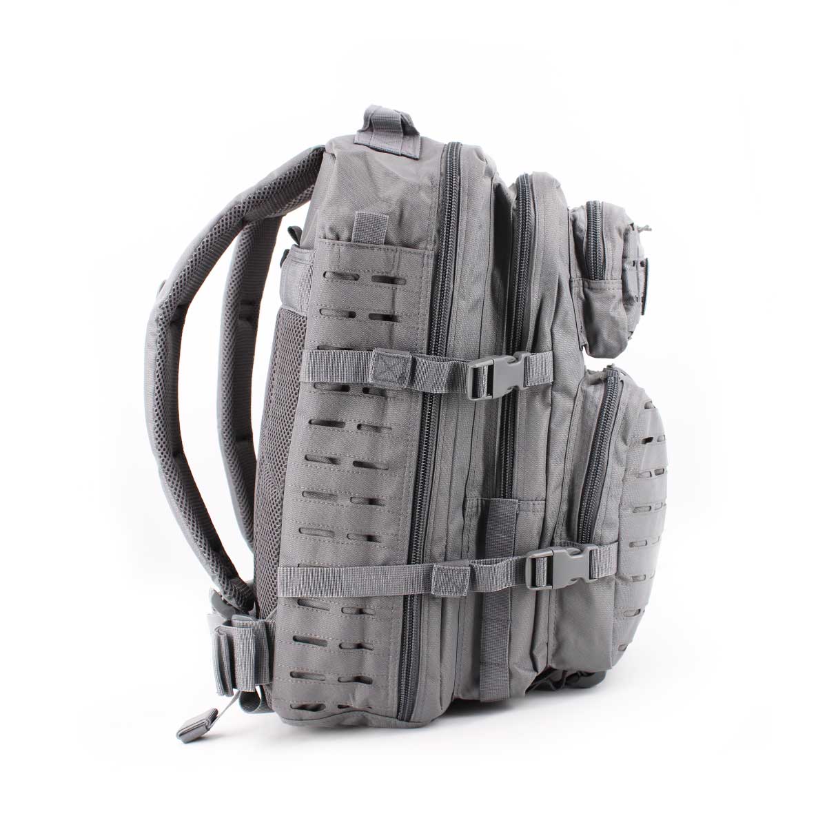Rucsac tactic RIDGELINE 36L cu panou laser cut – Gri – detaliu