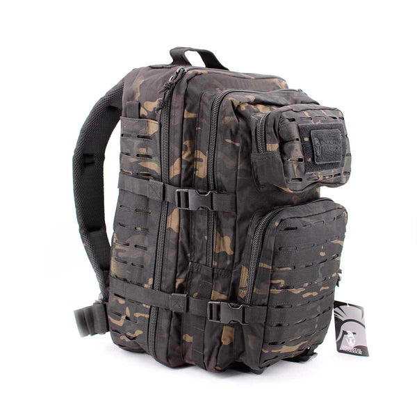 Rucsac tactic RIDGELINE 36L cu panou laser cut – MultiCam Black – detaliu