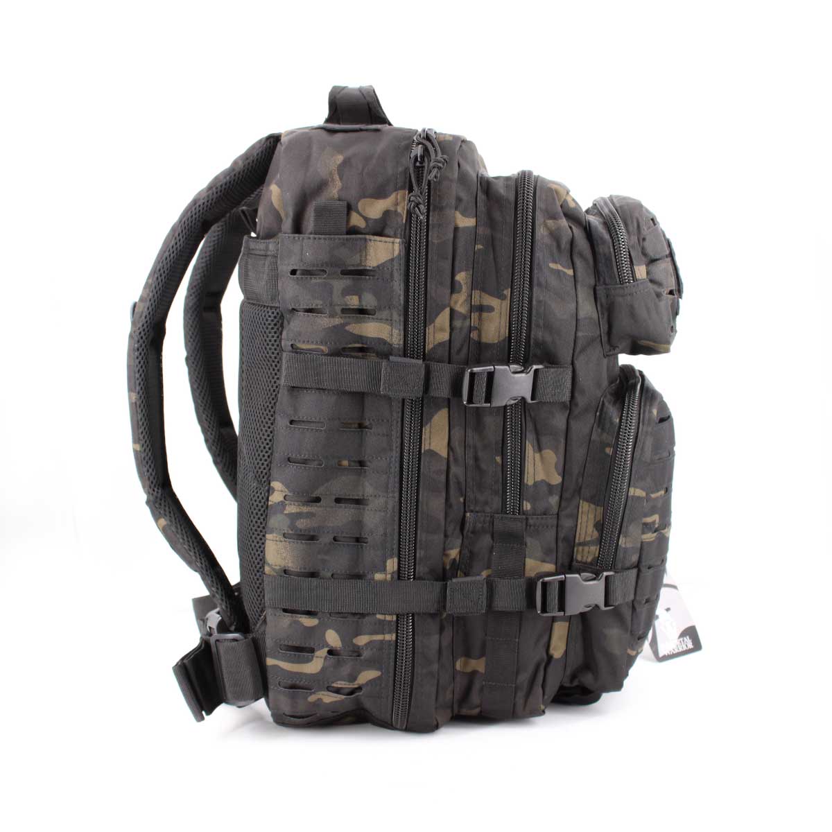 Rucsac tactic RIDGELINE 36L cu panou laser cut – MultiCam Black – detaliu