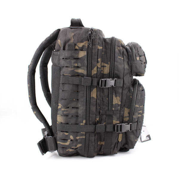 Rucsac tactic RIDGELINE 36L cu panou laser cut – MultiCam Black – detaliu
