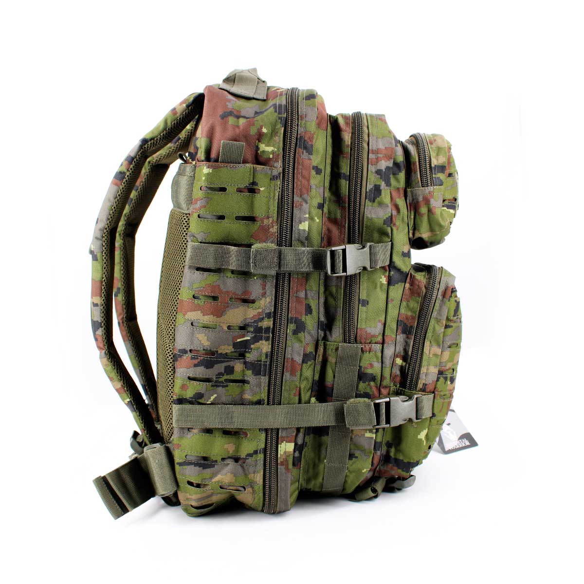 Rucsac tactic RIDGELINE 36L cu panou laser cut – Pixelat Padure – detaliu
