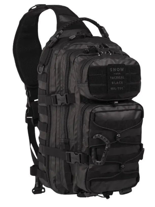 Rucsac Tactical Black one strap 25l Mil - Tec | Echipament tactic WARGEAR