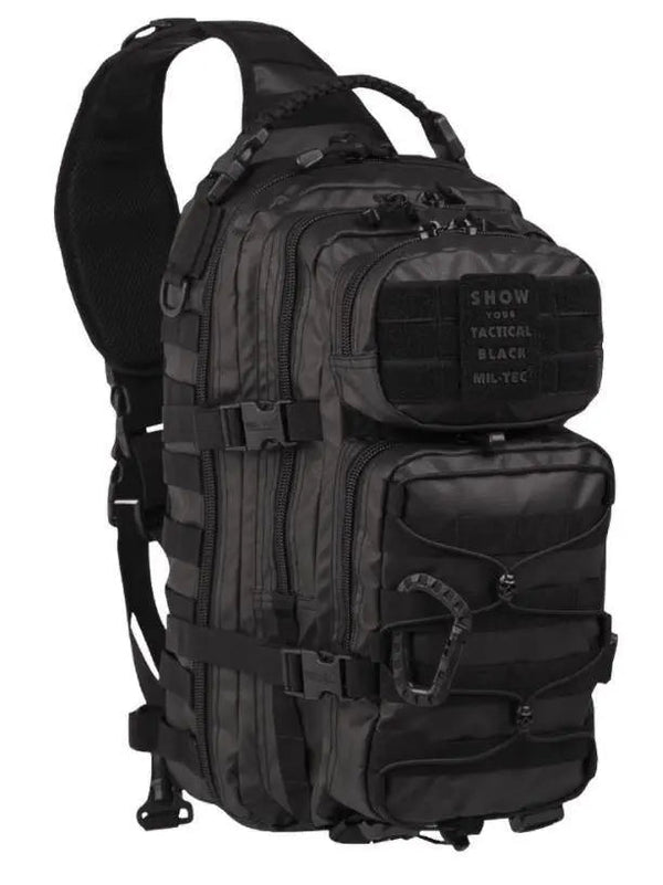 Rucsac Tactical Black one strap 25l Mil - Tec | Echipament tactic WARGEAR