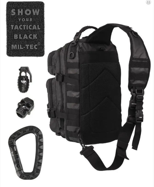 Rucsac Tactical Black one strap 25l Mil - Tec | Echipament tactic WARGEAR