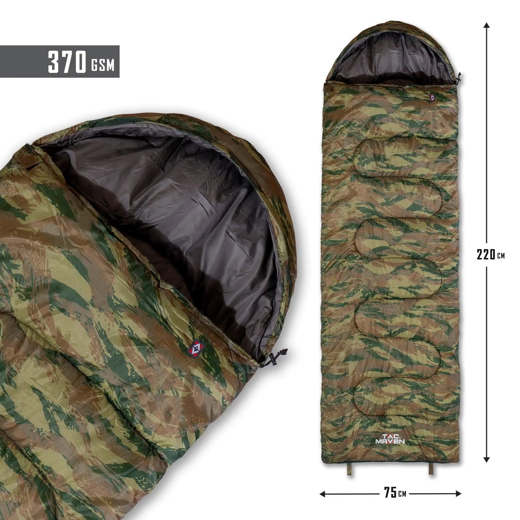 Sac dormit 370GR/M² outdoor TAC MAVEN | Echipament tactic WARGEAR