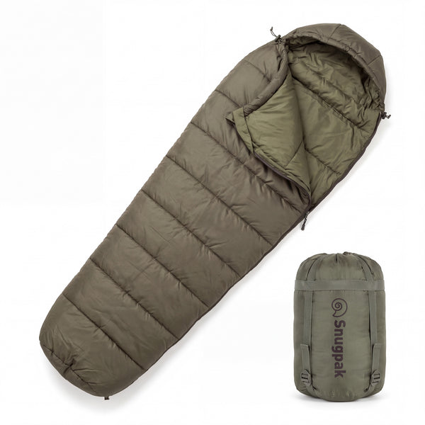 Sac de dormit Snugpak Sleeper Extreme oliv cu sac de compresie