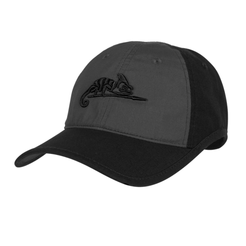 Sapca Logo Helikon - Tex® – PolyCotton Ripstop - Shadow Grey Black | Echipament tactic WARGEAR
