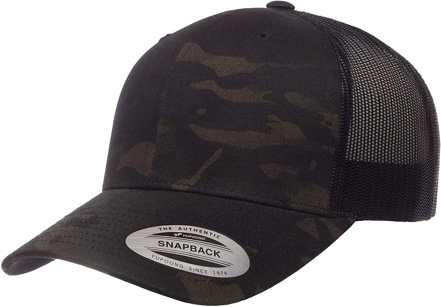 Sapca retro trucker Multicam Black Yupoong | Echipament tactic WARGEAR