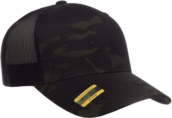 Sapca retro trucker Multicam Black Yupoong | Echipament tactic WARGEAR