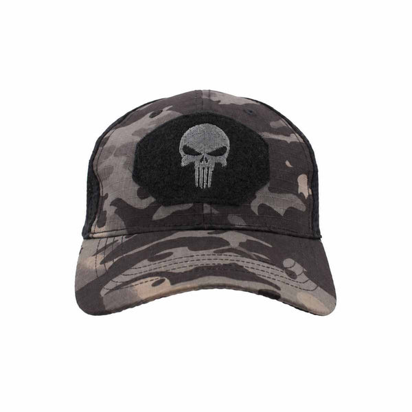 Sapca tactica VIGILANTE cu plasa si panou velcro – MultiCam Black – detaliu