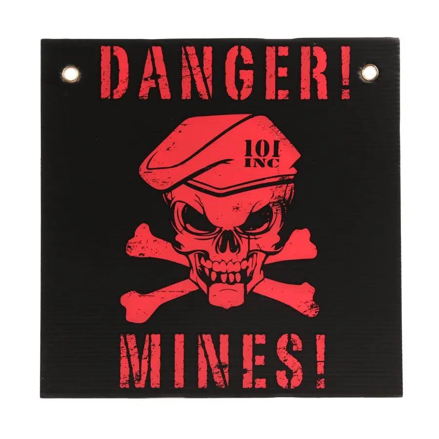 Semn avertizare DANGER! MINES! 101INC | Echipament tactic WARGEAR