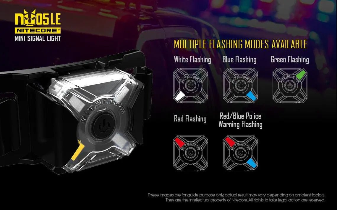 Semnal luminos Politie NU05 LE NITECORE | Echipament tactic WARGEAR