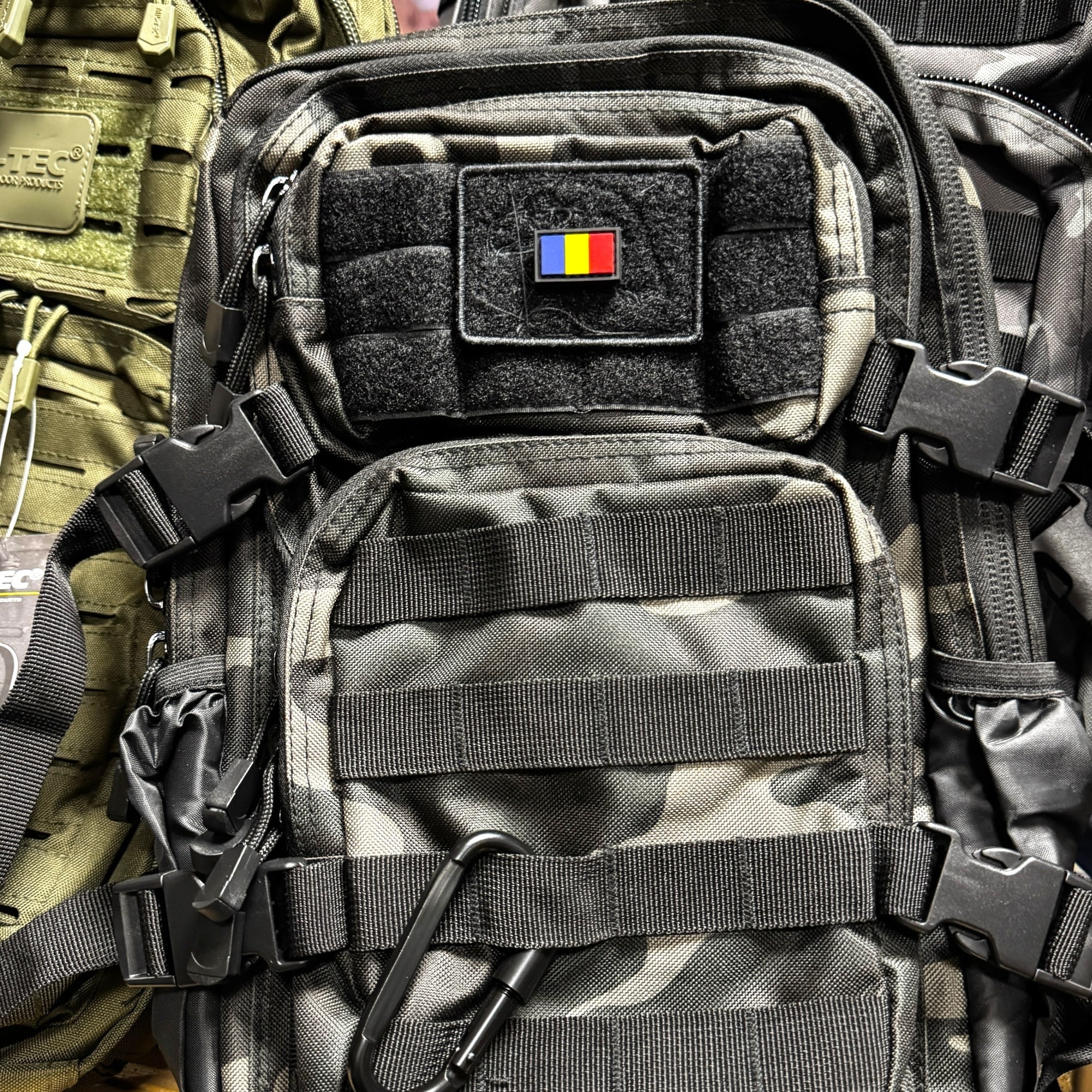 Set 2 patch - uri PVC Drapel Romania 2.5 x 1.5 cm cu prindere velcro hook & loop | Echipament tactic WARGEAR