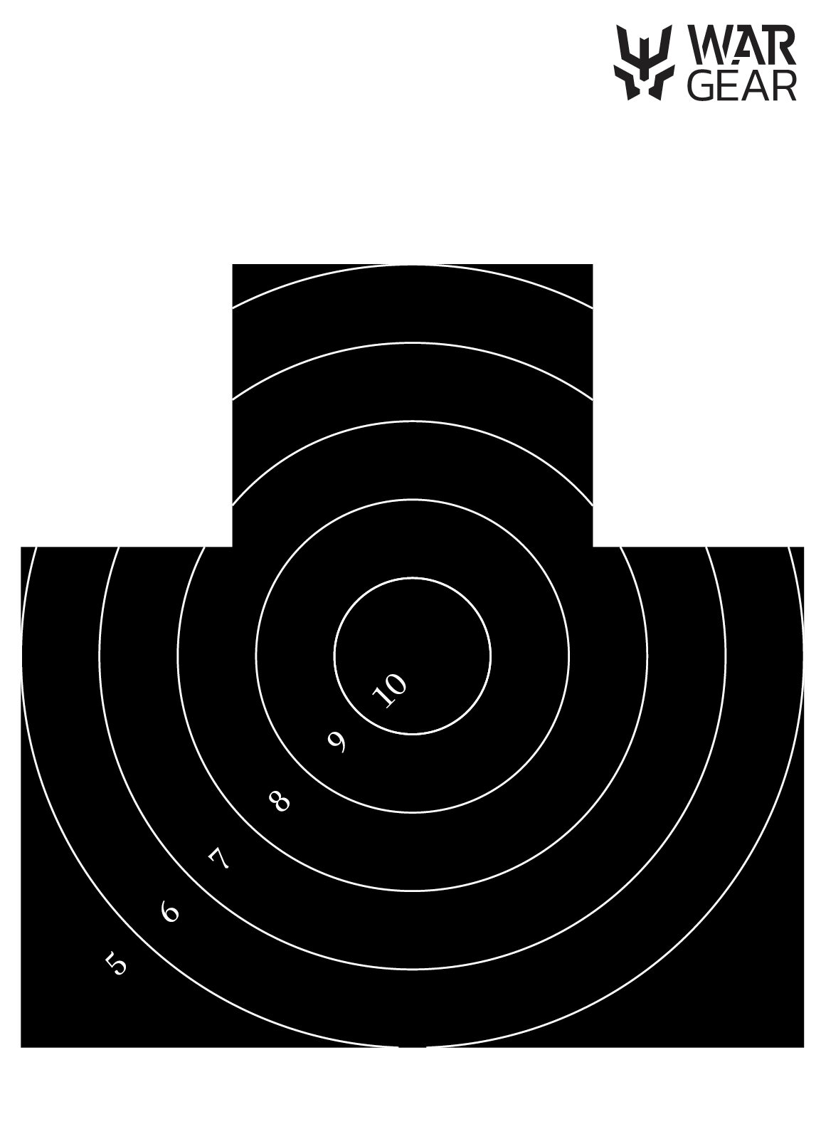 Set 50 tinte piept cu cercuri 50x70 cm | Echipament tactic WARGEAR