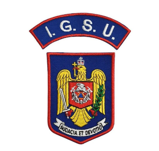Set Embleme Brodate Pompieri IGSU | Echipament tactic WARGEAR