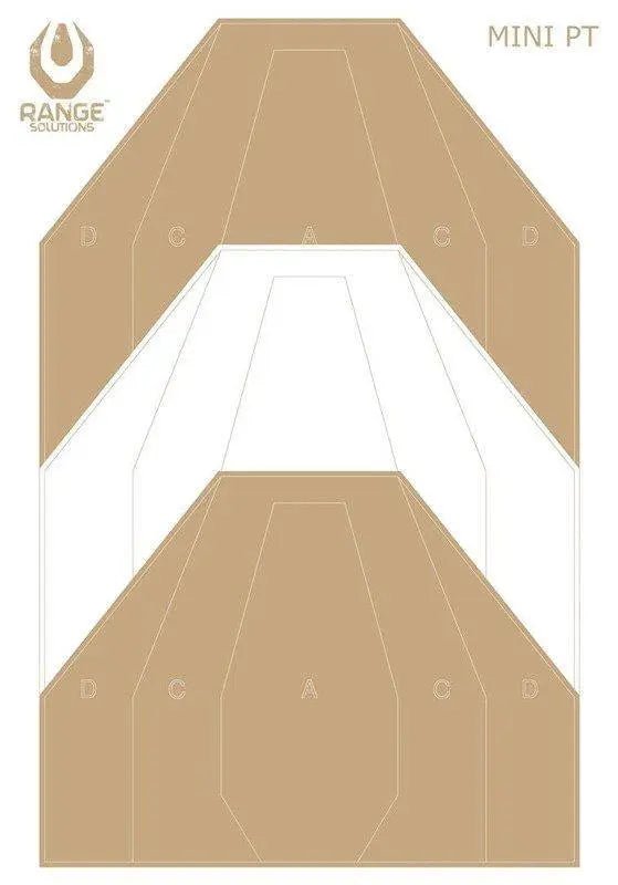 Set tinte poligon IPSC PT mini 50 buc | Echipament tactic WARGEAR