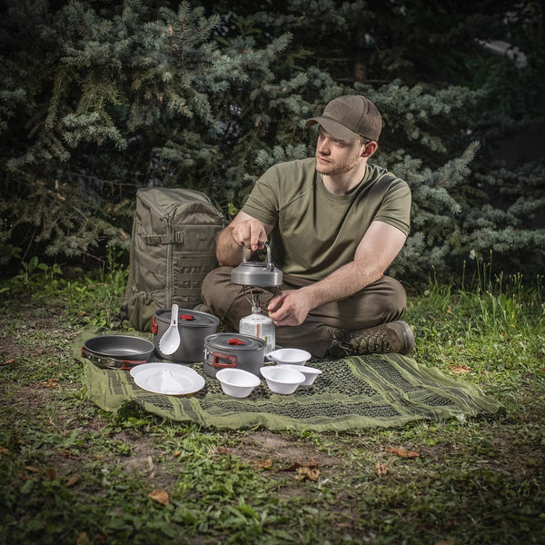 Set Vase Camping aluminiu M - Tac 4 - 5 Persoane | Echipament tactic WARGEAR