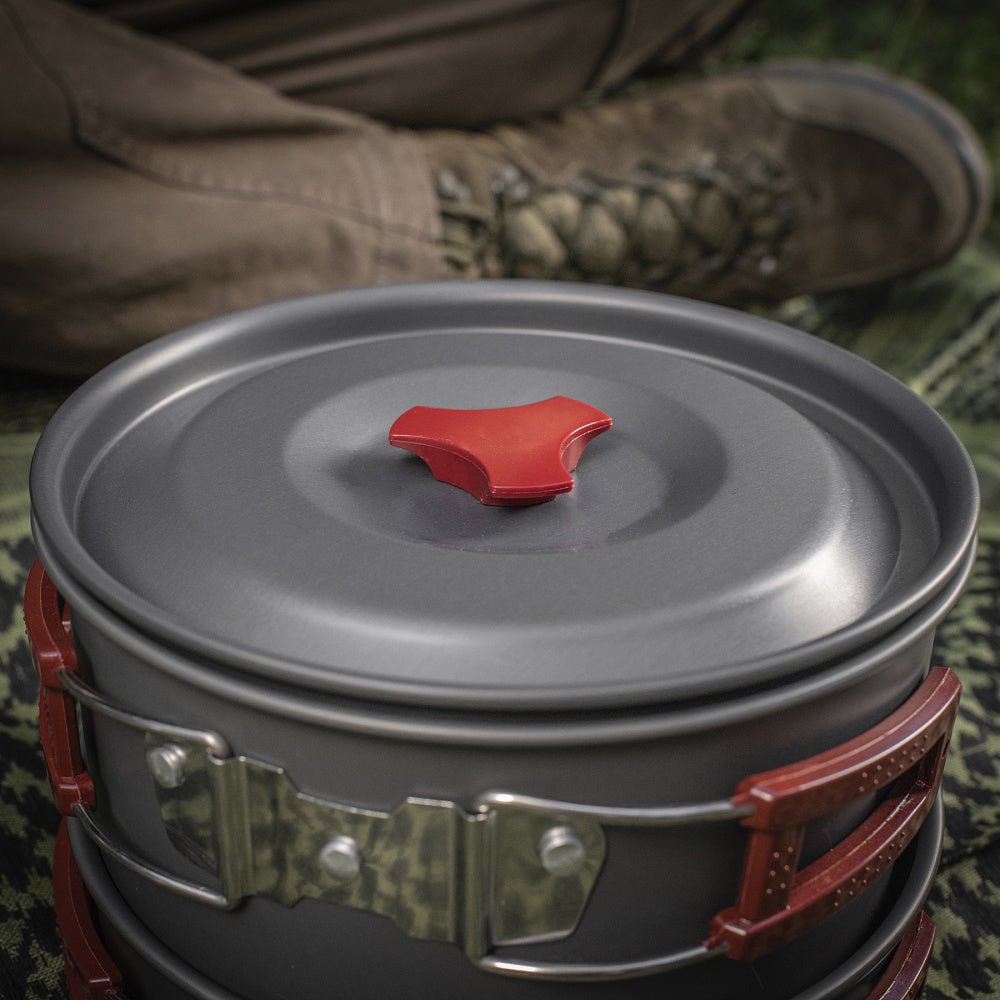 Set Vase Camping aluminiu M - Tac 4 - 5 Persoane | Echipament tactic WARGEAR