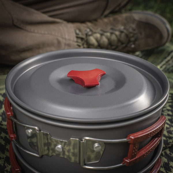 Set Vase Camping aluminiu M - Tac 4 - 5 Persoane | Echipament tactic WARGEAR