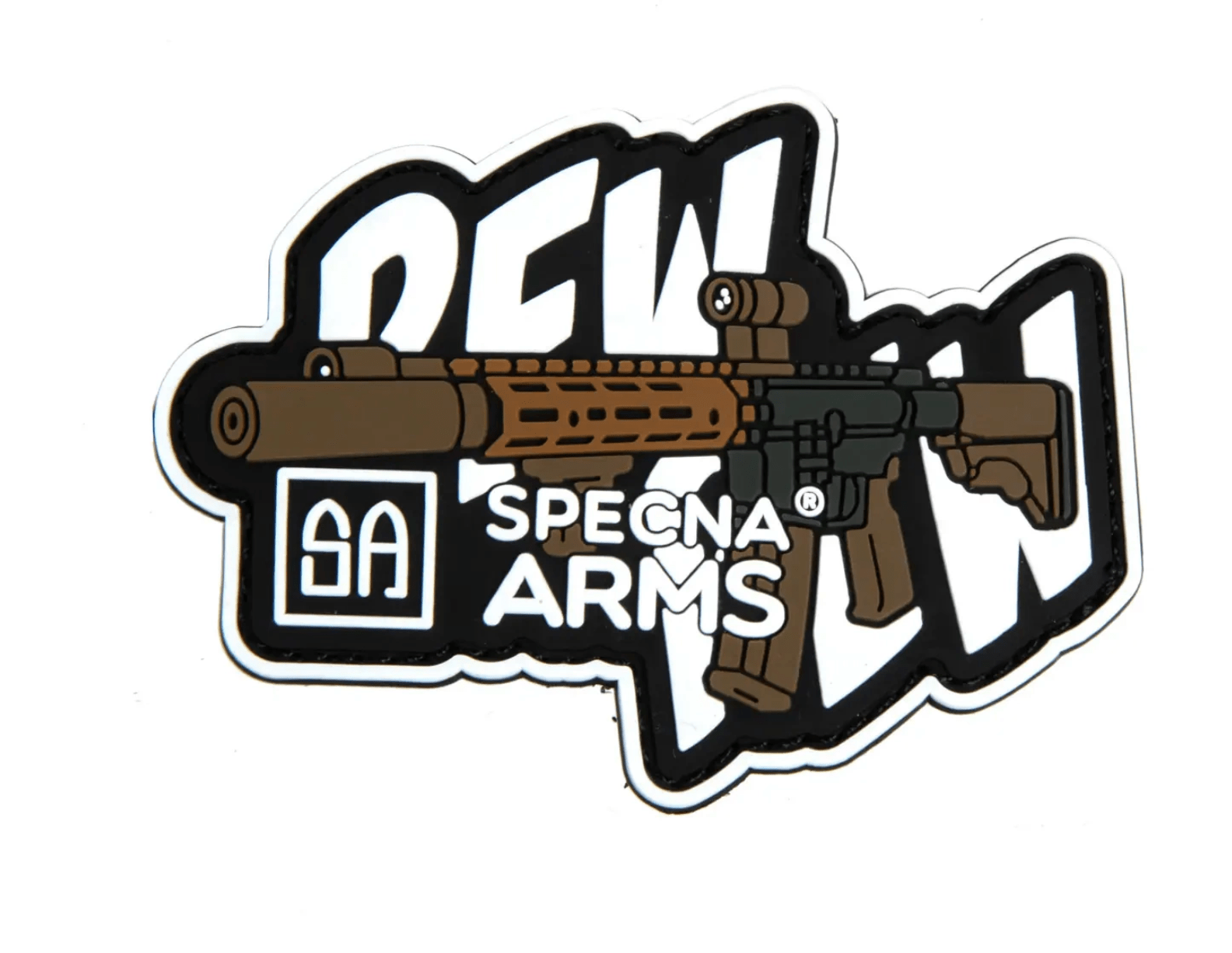 Specna Arms Pew Pew Patch – Black & White Edition | Echipament tactic WARGEAR