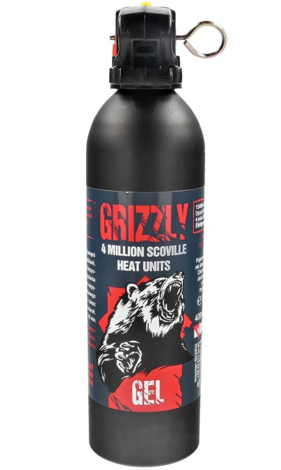 Spray autoaparare URS Sharg Grizzly Gel Pepper Spray 4mln SHU, 26.4% OC, 400ml | Echipament tactic WARGEAR