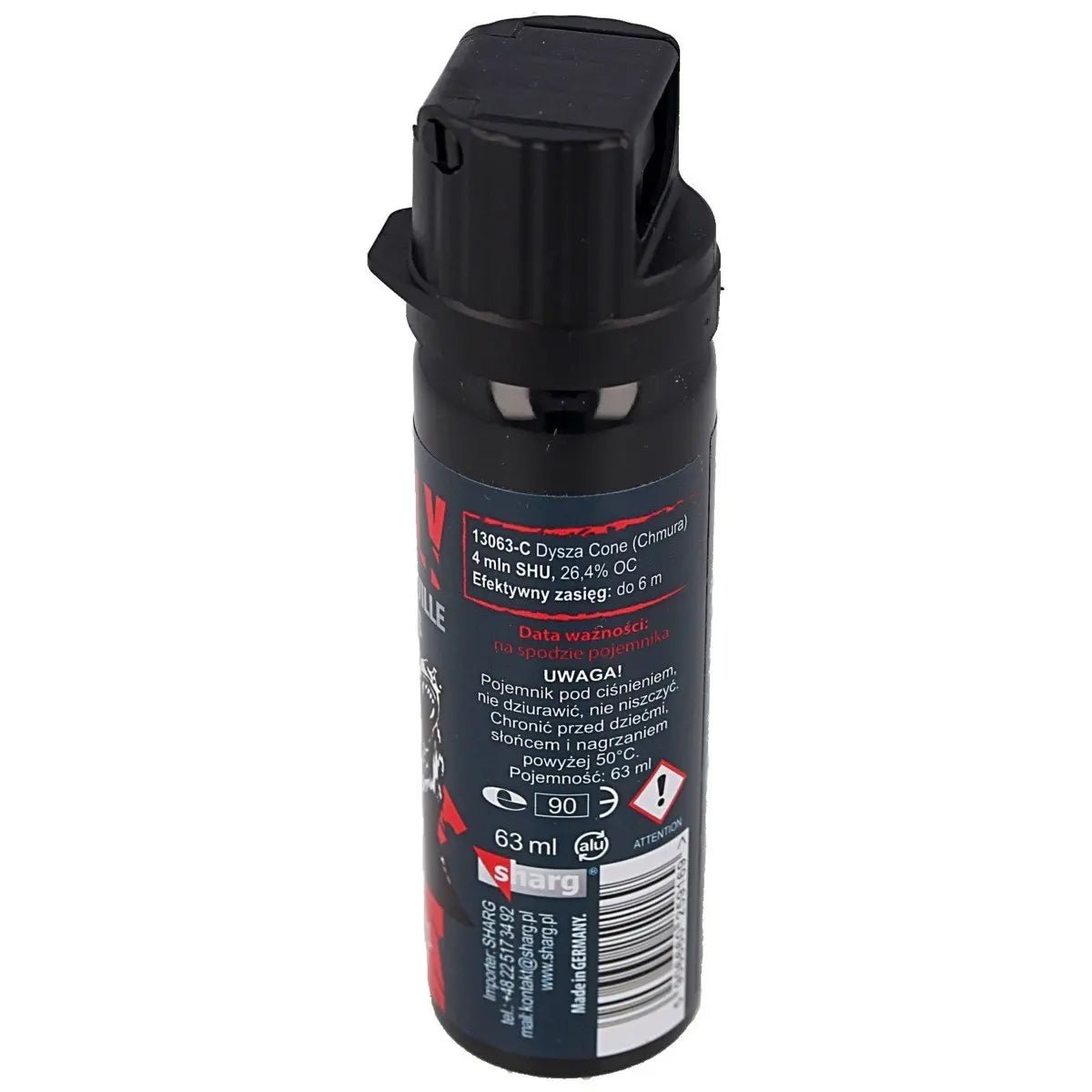 Spray autoapărare URS Sharg Grizzly Gel Pepper Spray 4mln SHU, 26.4% OC, 63ml | Echipament tactic WARGEAR