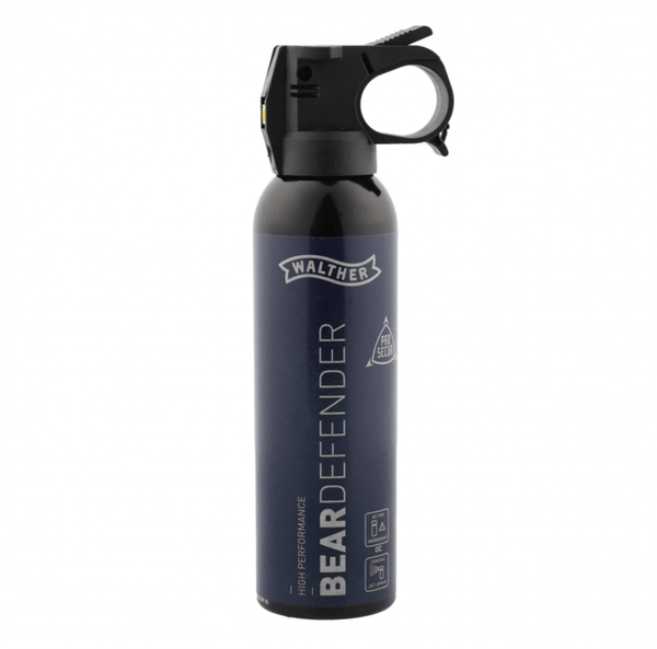 Spray iritant Walther ProSecur Bear Defender 225 ml – 10% OC, 2.000.000 SHU, Jet conic, rază 10 m + Toc inclus | Echipament tactic WARGEAR