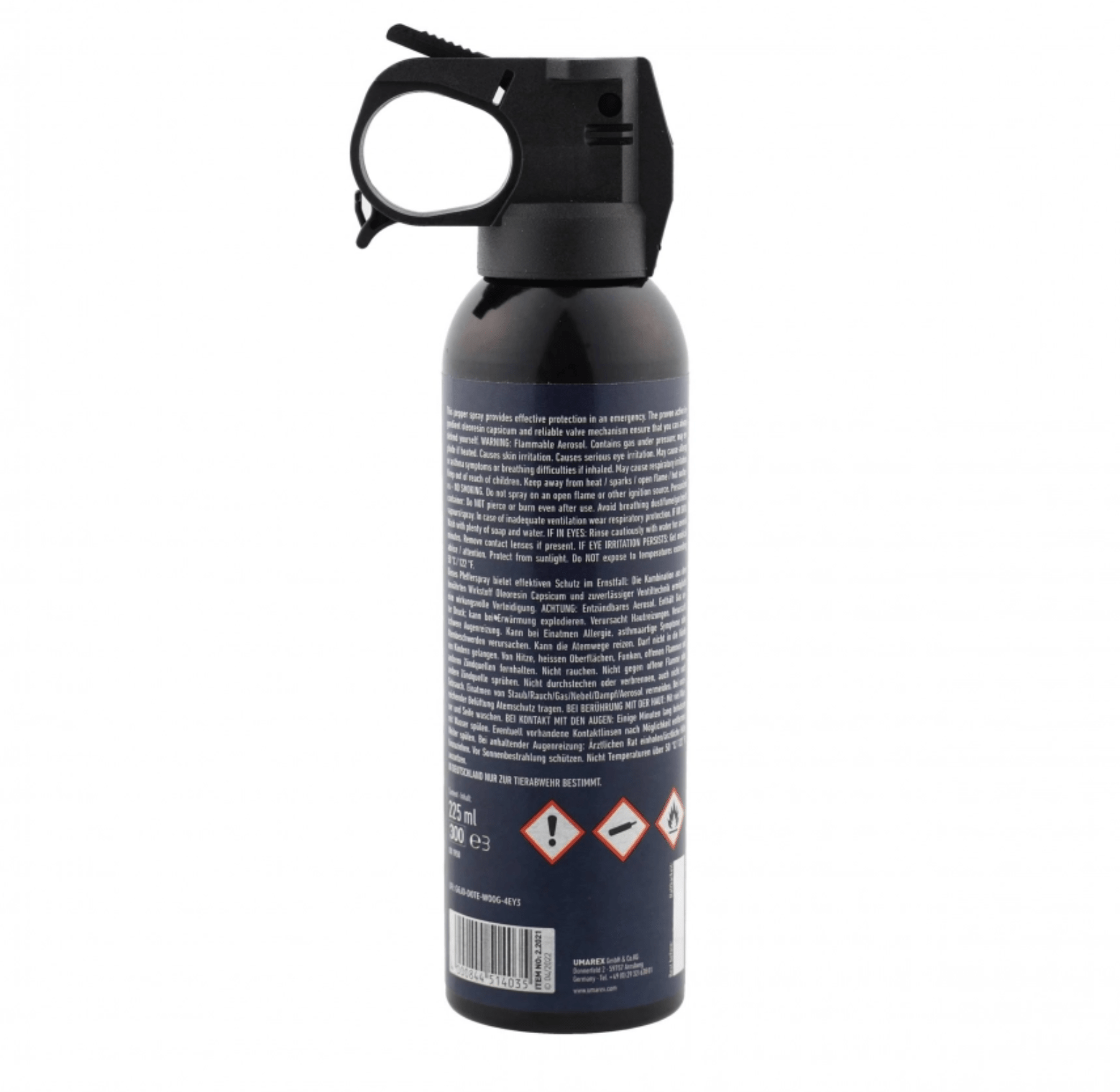 Spray iritant Walther ProSecur Bear Defender 225 ml – 10% OC, 2.000.000 SHU, Jet conic, rază 10 m + Toc inclus | Echipament tactic WARGEAR