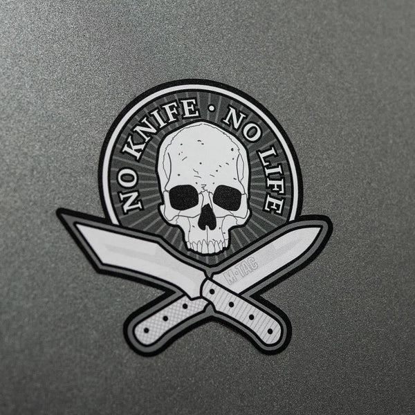 Sticker No Knife No Life M - TAC | Echipament tactic WARGEAR