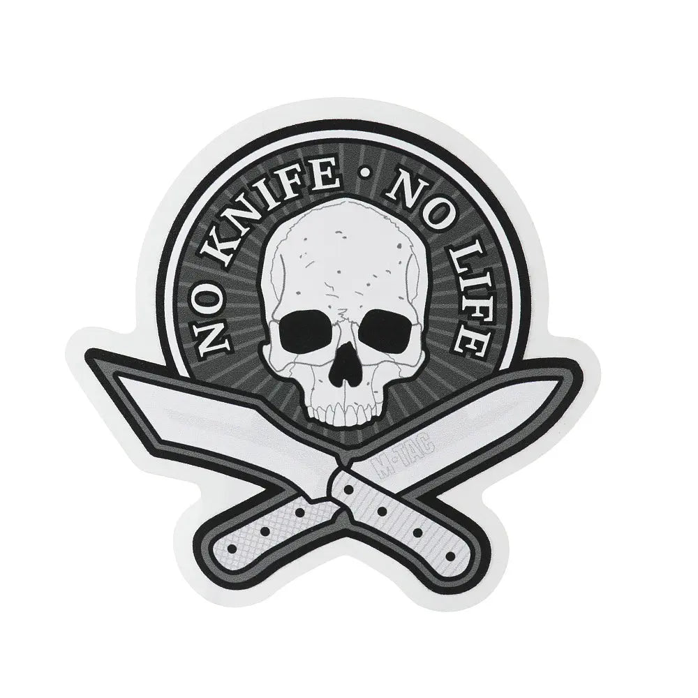 Sticker No Knife No Life M - TAC | Echipament tactic WARGEAR