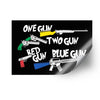 Sticker One Gun Two Gun Lucky Shot USA | Echipament tactic WARGEAR