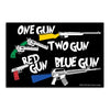 Sticker One Gun Two Gun Lucky Shot USA | Echipament tactic WARGEAR