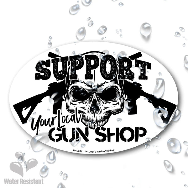 Sticker Support your local gun shop Lucky Shot USA | Echipament tactic WARGEAR