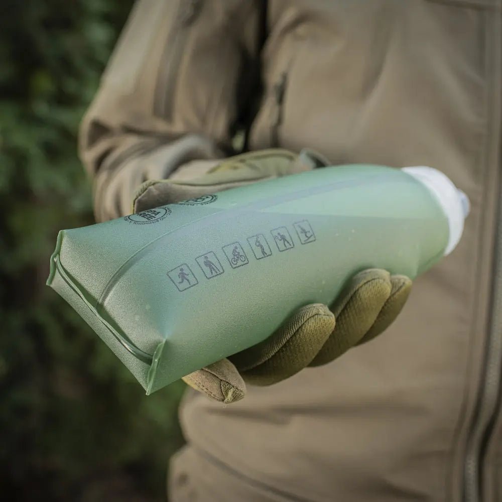 Sticla apa pliabila olive 600 ml M - TAC | Echipament tactic WARGEAR