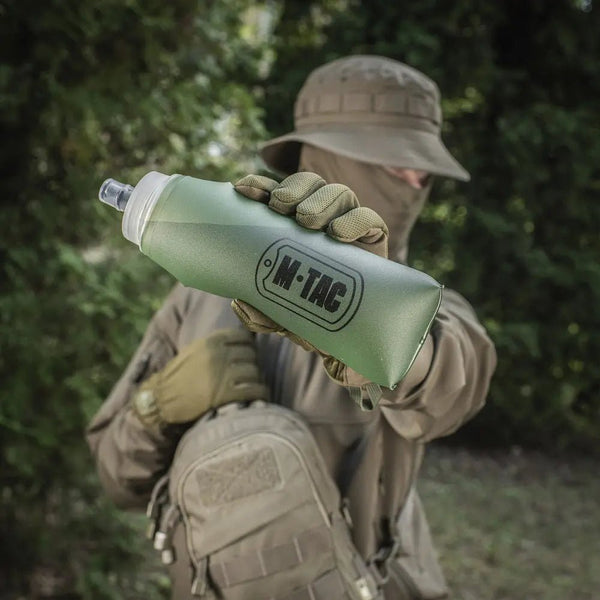 Sticla apa pliabila olive 600 ml M - TAC | Echipament tactic WARGEAR