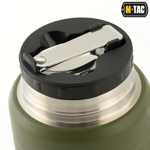 Termos M - TAC olive 750 ml cu lingura | Echipament tactic WARGEAR