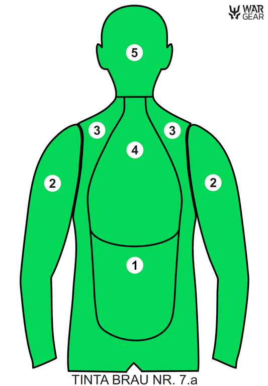 Tinta brau nr.7a - set 50 buc 70x100 cm | Echipament tactic WARGEAR
