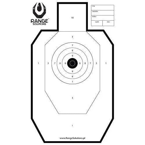 Tinte poligon IDPA 50 buc Range Solutions | Echipament tactic WARGEAR